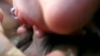 Oral Pleasure For A Well-Endowed Lesbian With Intense Closeups