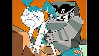 Sexy Cartoon Robot Gets Gangbanged And Filled With Cum